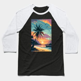 Sunset at the beach Baseball T-Shirt